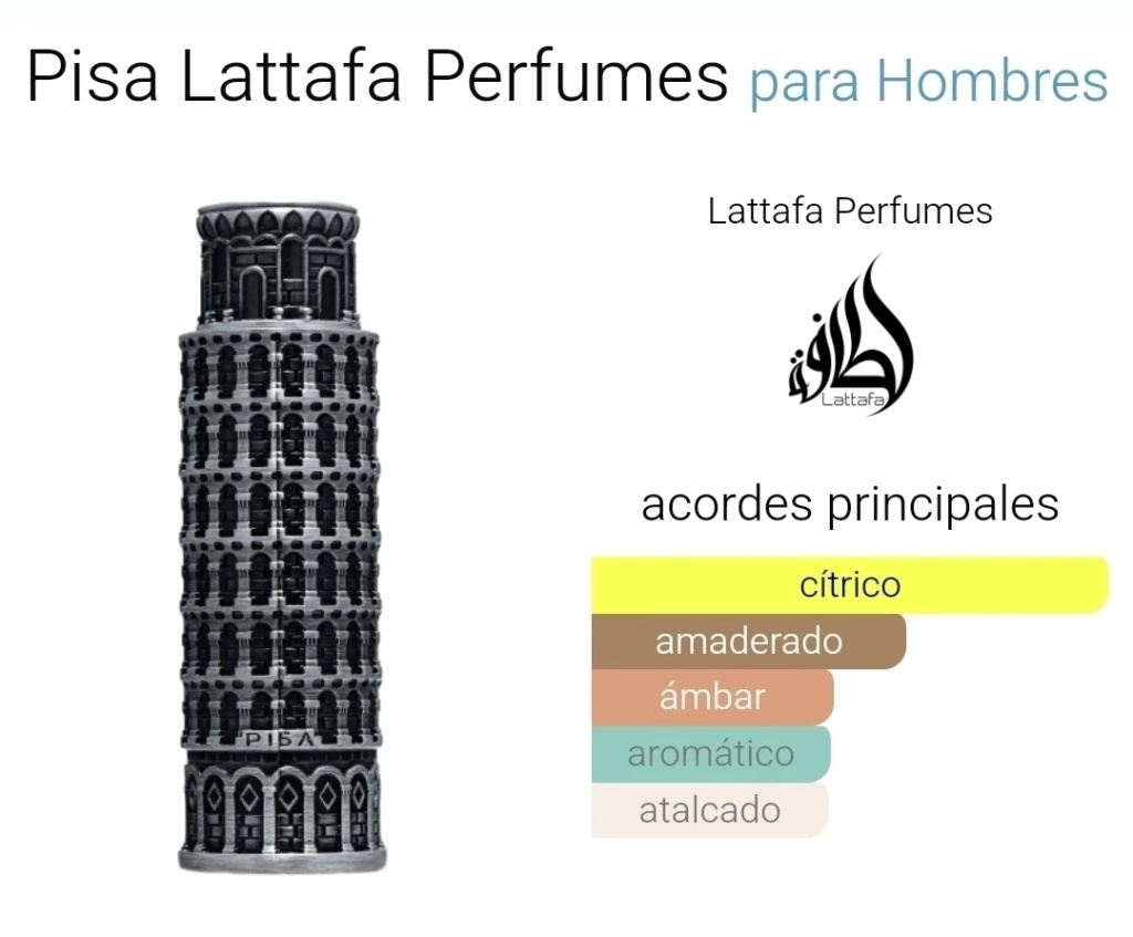 Perfume Lattafa Pride Pisa - EDP 100ml 2 Perfume Lattafa Pride Pisa - EDP 100ml - Imagen 2