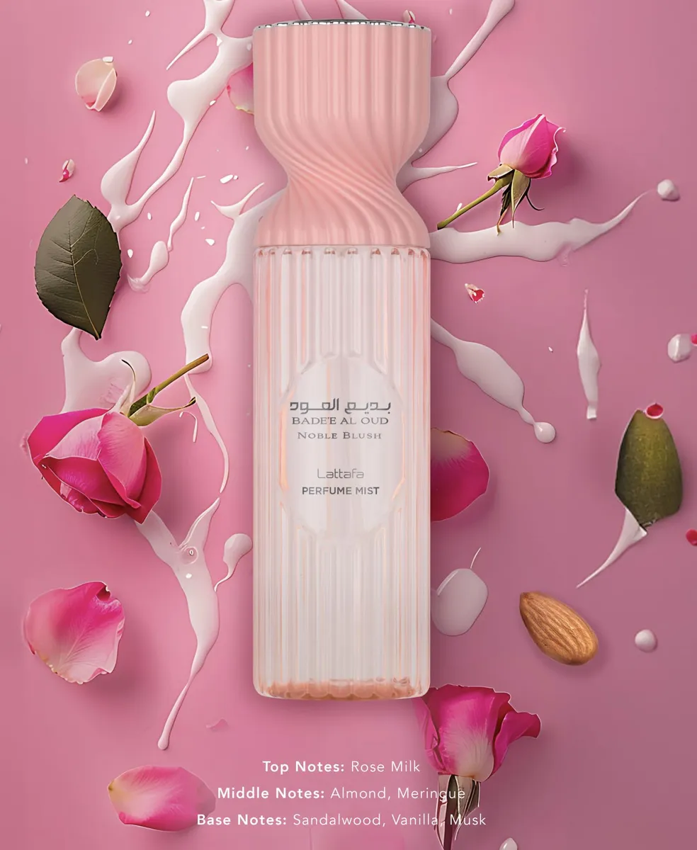 Lattafa Splash Badee Al Oud Noble Blush - 250ml 2 Lattafa Splash Badee Al Oud Noble Blush - 250ml - Imagen 2