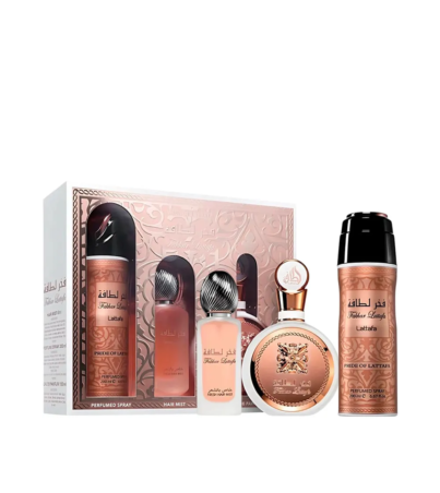 Kit-Lattafa-Fakhar-Women-Feminino---Eau-de-Parfum-100ml-e-Deodorant-200ml-e-Hair-Mist-50ml