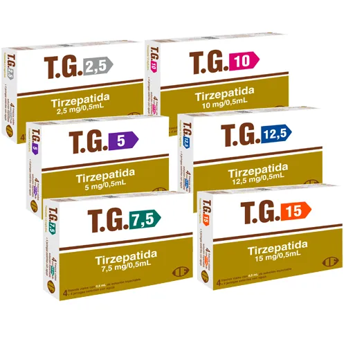 Tirzepartida T.G - 5MG 0,5ML x 4 Viales + Jeringa 2 Tirzepartida T.G - 5MG 0,5ML x 4 Viales + Jeringa - Imagen 2