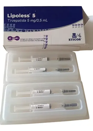 Lipoless Tirzepatida 5 mg/0,5 ml (4 Jeringas Precargadas) 3 Lipoless Tirzepatida 5 mg/0,5 ml (4 Jeringas Precargadas) - Imagen 3