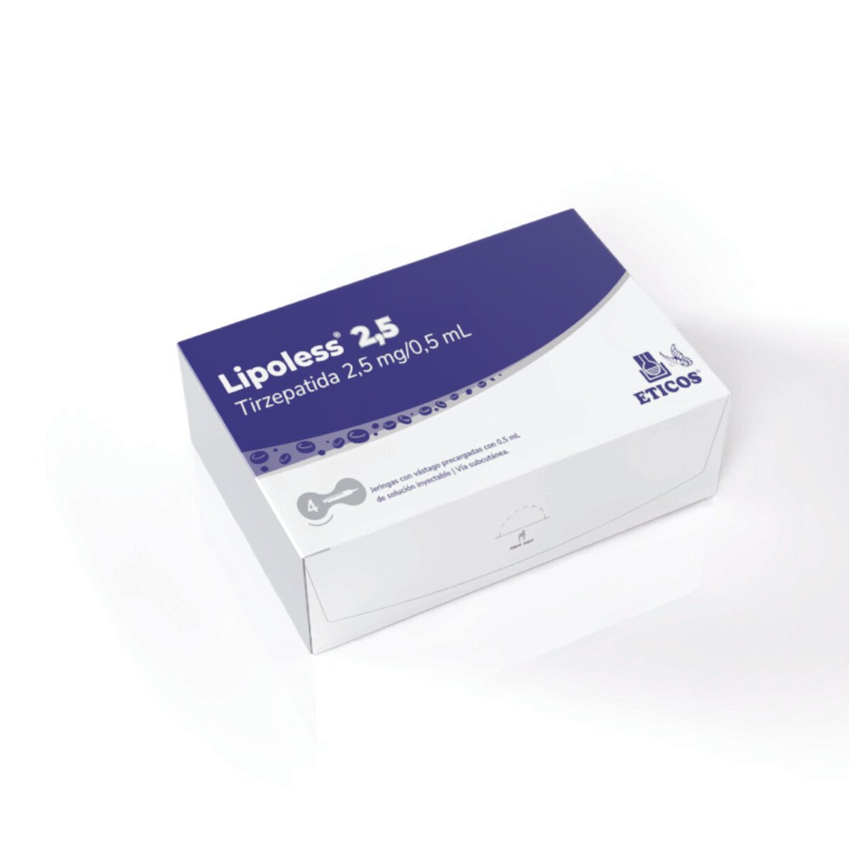 Lipoless 2,5 Tirzepatida 2,5mg/0,5mL (4 Jeringas Precargadas) 3 Lipoless 2,5 Tirzepatida 2,5mg/0,5mL (4 Jeringas Precargadas) - Imagen 3